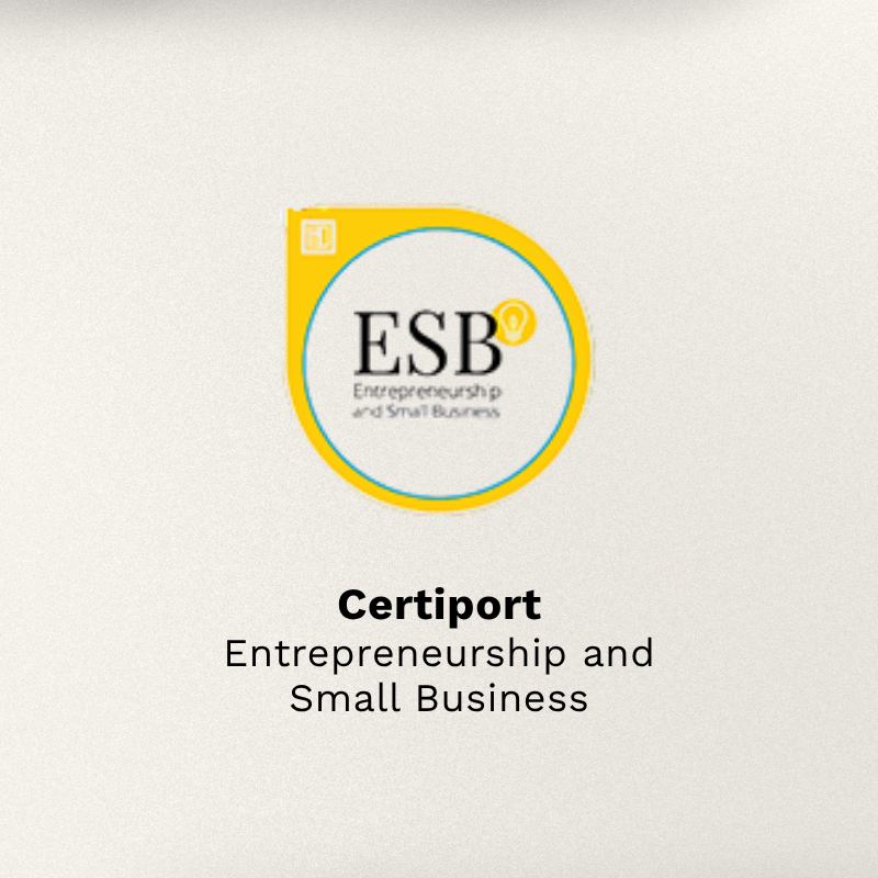 Entrepreneurship and Small Business certification