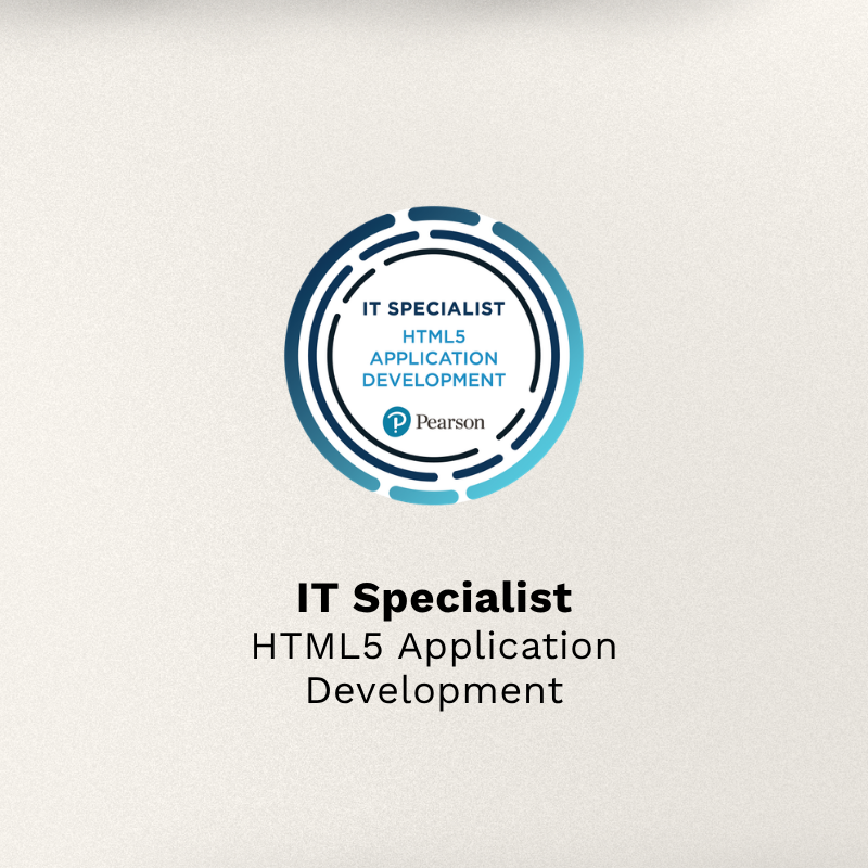 IT Specialist: HTML5 Application Development certification