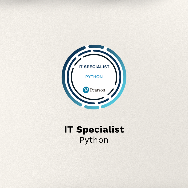 IT Specialist: Python certification