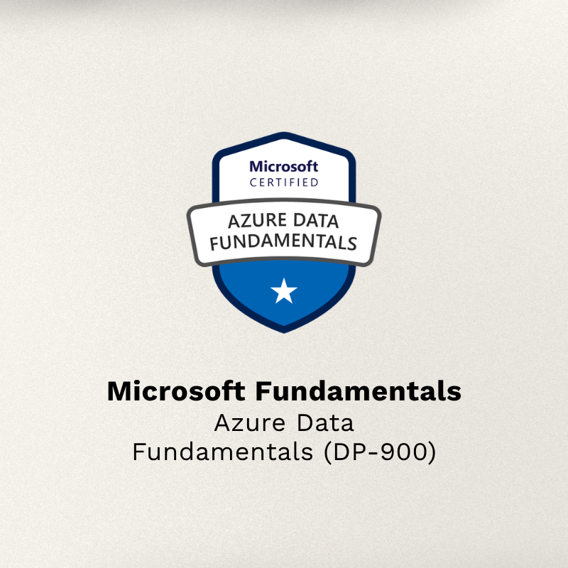 Azure Data Fundamentals (DP-900) certification