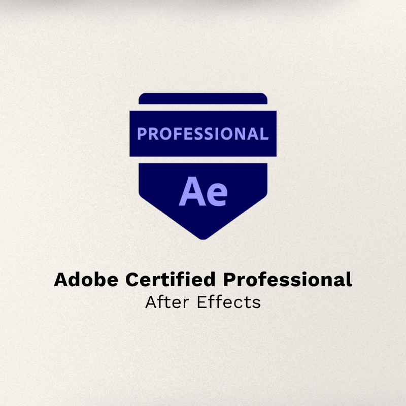 After Effects certification