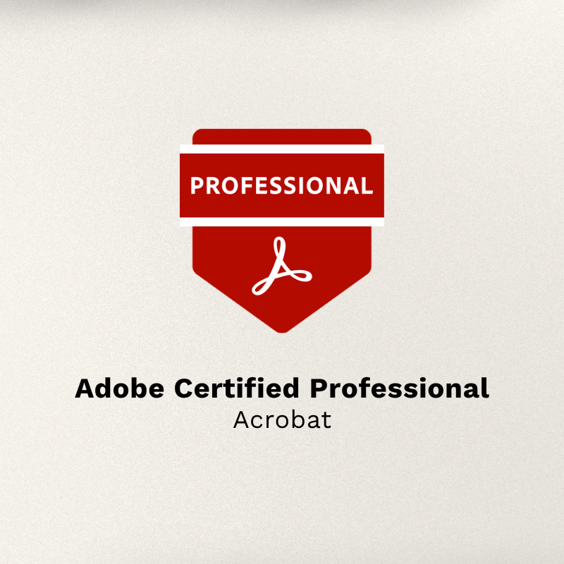 Acrobat certification