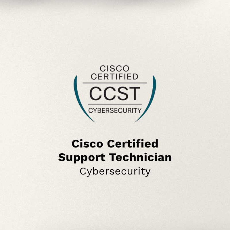 Cisco CST: Cybersecurity certification