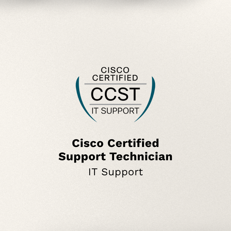 Cisco CST: IT Support certification