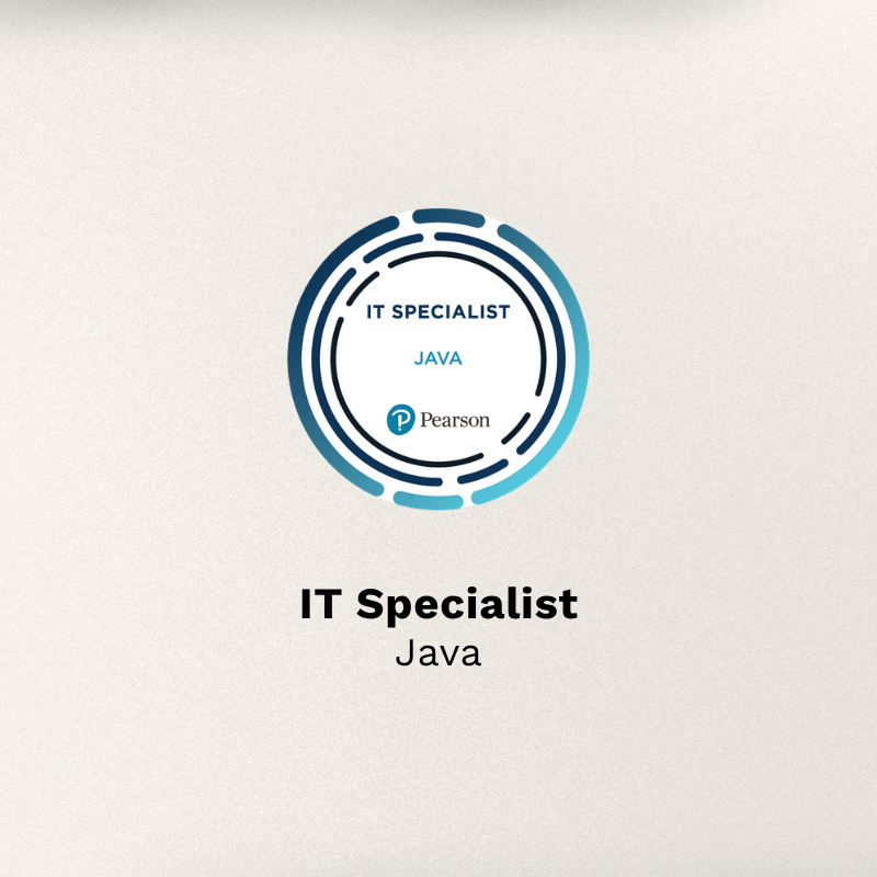 IT Specialist: Java certification