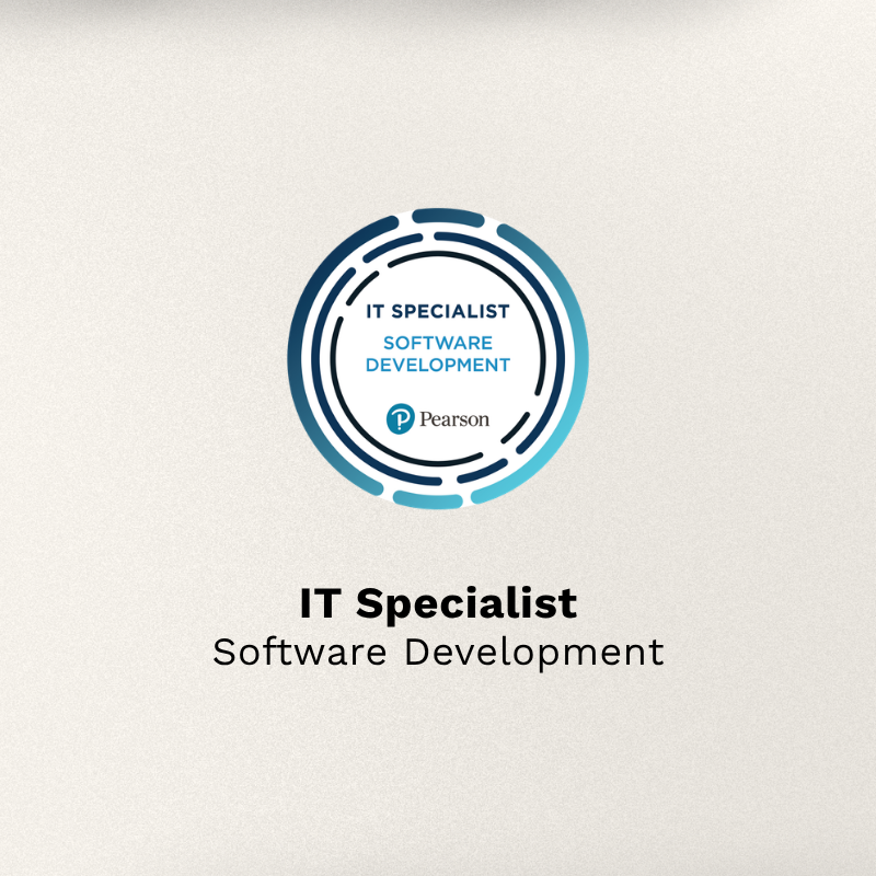 IT Specialist: Software Development certification