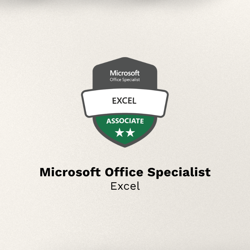 Excel certification