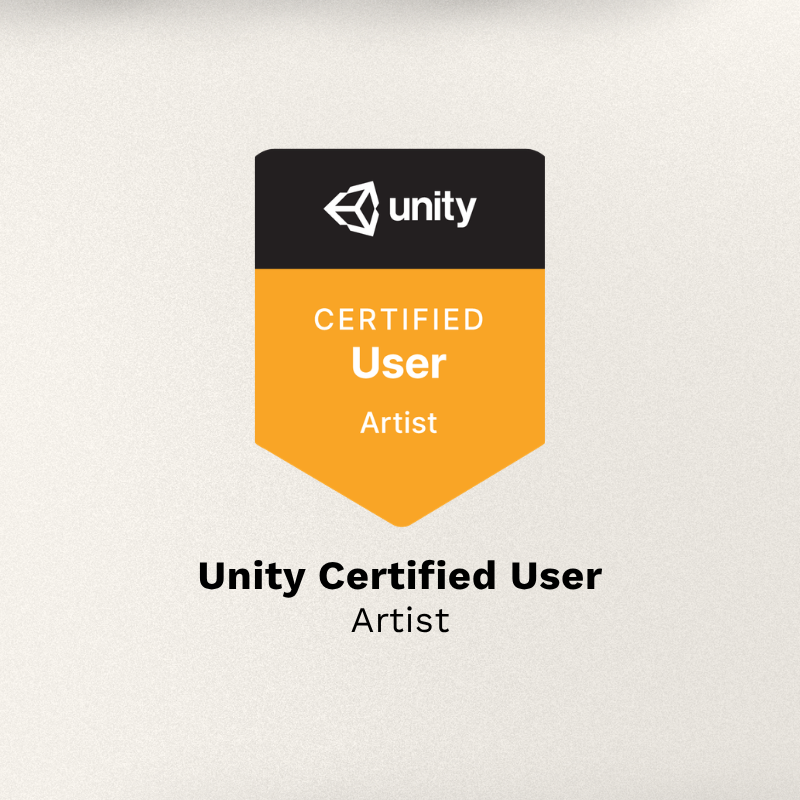 Unity Artist certification